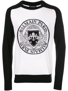 Balmain logo crest sweatshirt
