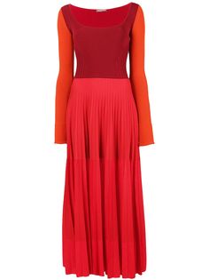 Alexander McQueen long-sleeve flared dress