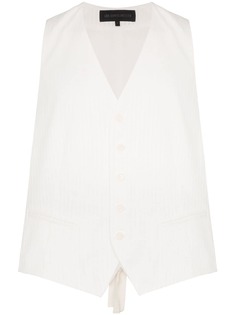 Ann Demeulemeester рубашка-жилет на пуговицах с короткими рукавами