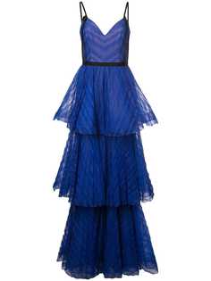 Marchesa Notte длинное платье в стиле ампир