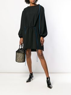 Loewe платье мини с объемными рукавами