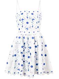 Alice+Olivia платье с аппликацией в форме цветов