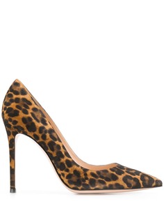 Gianvito Rossi туфли-лодочки Gianvito с леопардовым принтом