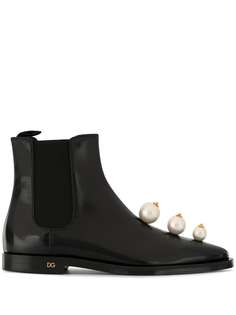 Dolce & Gabbana ботинки челси с искусственным жемчугом