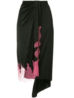 Walk Of Shame asymmetric hem midi skirt