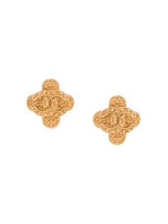 Chanel Pre-Owned серьги с логотипом