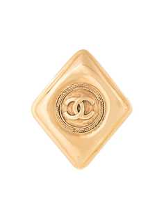 Chanel Pre-Owned брошь с логотипом