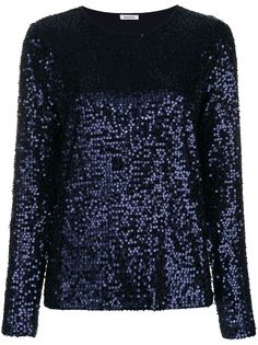 P.A.R.O.S.H. sequined long sleeve top