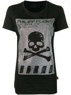 Philipp Plein декорированная футболка с круглым вырезом