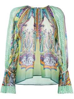 Etro блузка с принтом пейсли