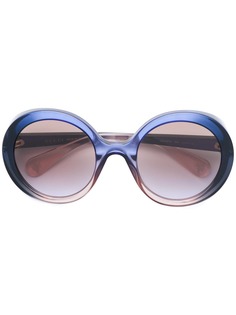 Gucci Eyewear солнцезащитные очки в массивной круглой оправе