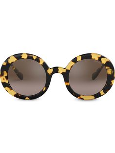 Miu Miu Eyewear солнцезащитные очки в круглой оправе