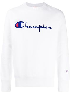 Champion white logo sweatshirt 2025
