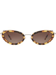 Miu Miu Eyewear солнцезащитные очки в оправе кошачий глаз Délice