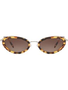 Miu Miu Eyewear солнцезащитные очки в оправе кошачий глаз Délice