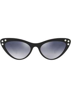 Miu Miu Eyewear "солнцезащитные очки в оправе ""кошачий глаз"" с кристаллами"