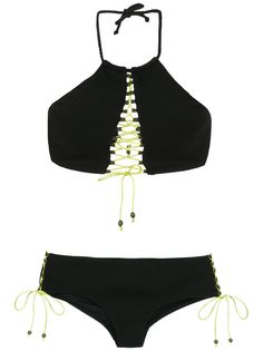 Amir Slama lace up bikini top