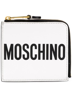 Moschino кошелек на молнии с логотипом