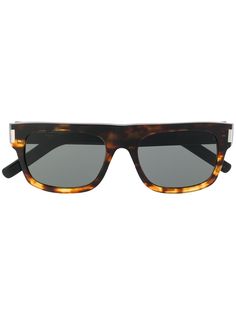 Saint Laurent Eyewear солнцезащитные очки в прямоугольной оправе