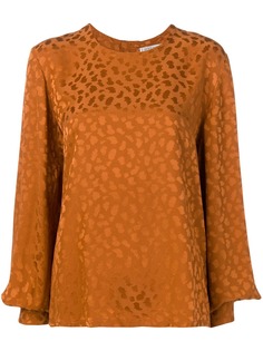 Givenchy Pre-Owned топ 1980-х годов с длинными рукавами и узором