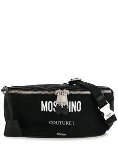 Moschino поясная сумка с логотипом Couture!