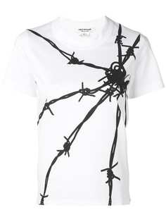 Junya Watanabe футболка с изображением колючей проволоки