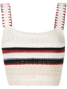 Framed укороченный топ Santorini в технике кроше