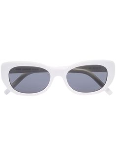 Saint Laurent Eyewear солнцезащитные очки Betty в овальной оправе