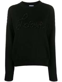 Loewe джемпер с аппликацией-логотипом