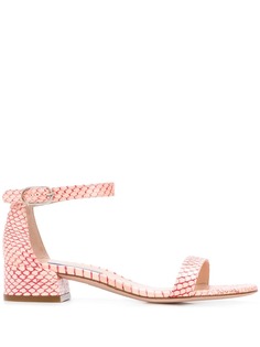 Stuart Weitzman босоножки с принтом