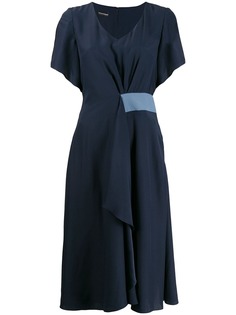 Emporio Armani платье миди с V-образным вырезом