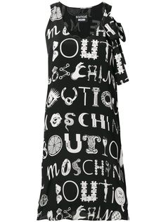 Boutique Moschino платье А-образного силуэта с принтом