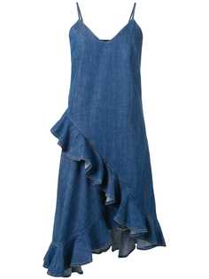 Kenzo джинсовое платье с оборками