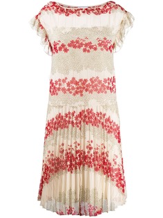 RedValentino платье-трапеция с цветочным принтом