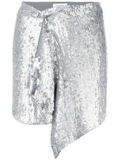 P.A.R.O.S.H. асимметричная юбка с эффектом металлик