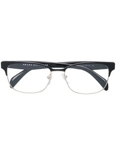 Prada Eyewear rectangular frame glasses