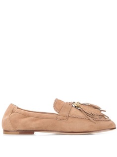 Tods лоферы с декором в виде перьев Tod`S