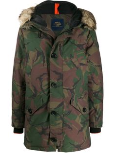Polo Ralph Lauren пальто с камуфляжным принтом