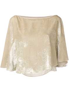 Sonia Rykiel укороченная бархатная блузка