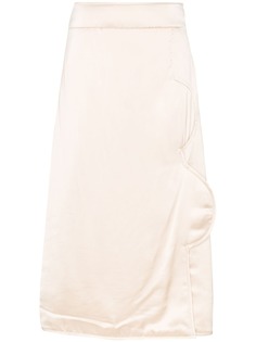 Jil Sander структурированная юбка миди