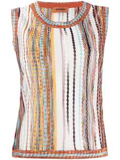 Missoni жаккардовый джемпер без рукавов