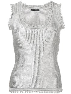 Alexander McQueen топ без рукавов в рубчик