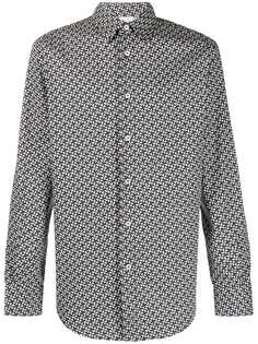 Brioni рубашка с геометричным принтом