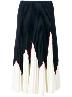 RedValentino плиссированная юбка дизайна колор-блок