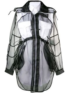 Maison Margiela многослойное платье-рубашка из органзы