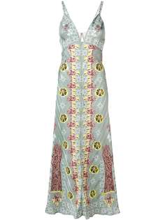 Temperley London платье Flux на бретелях с принтом