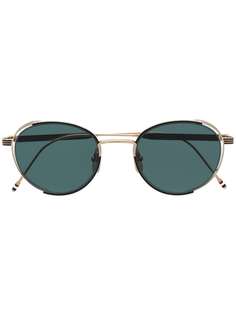 Thom Browne Eyewear солнцезащитные очки в круглой оправе