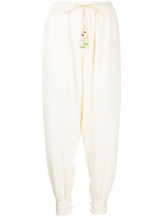 Etro брюки с кулиской и манжетами