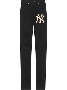 Gucci джинсы скинни с нашивкой NY Yankees™
