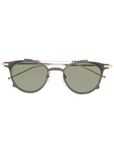Thom Browne Eyewear солнцезащитные очки TBS814 в круглой оправе